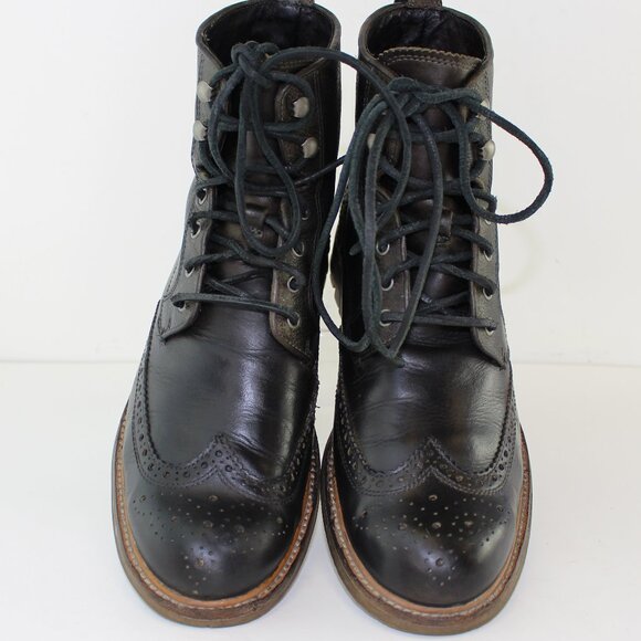 John Varvatos USA Townsend Leather Wingtip Boots (9 US) - Picture 5 of 13
